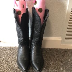 Justin Boots Black Leather Style L2553